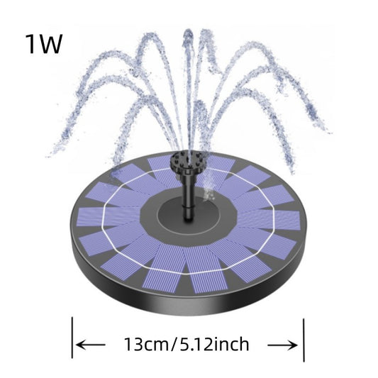 Solar Fountain Pump 1.5W with 6 Nozzles