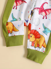Baby Boys Dinosaur Print Pants for Spring Fall