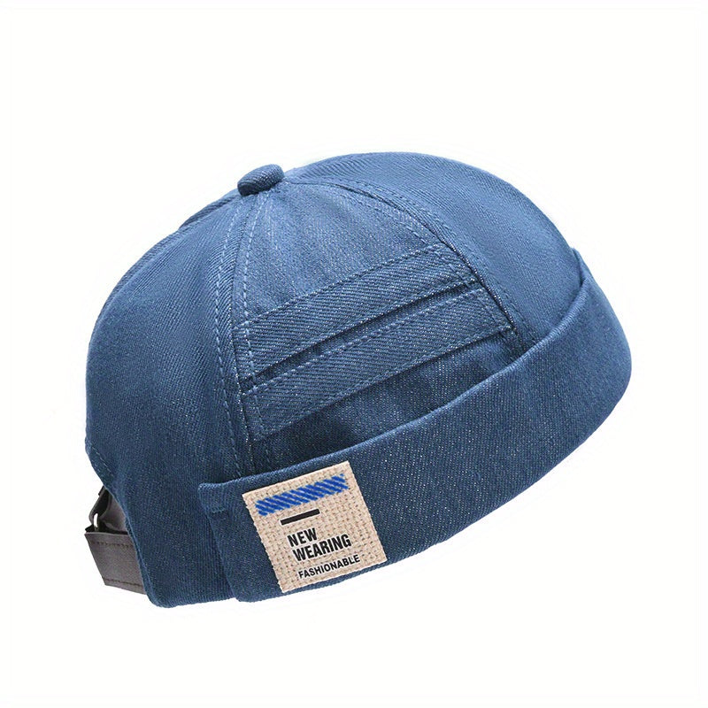 Cotton Sunshade Skullies & Beanies Hat With Alphabets
