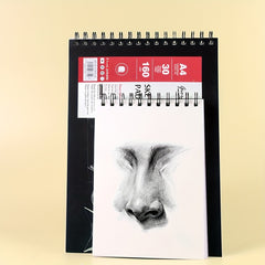 Spiral Bound Artists Sketchbook A3 A4 A5 30 Sheets 160gsm