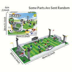 Soccer Field Building Block Set with Controllable Players