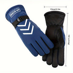 Winter Warm Riding Gloves Anti-Skid Waterproof Coldproof Skiing Gloves