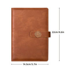 A5 Business Notebook PU Leather Magnetic Buckle Book