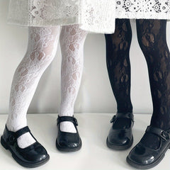 Girls Mesh Lace Pantyhose for Party Performance