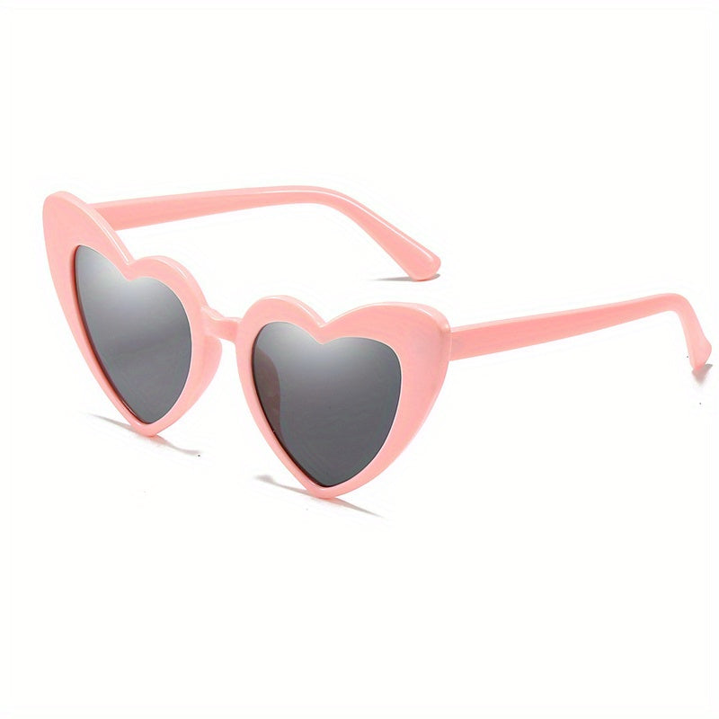 Y2K Heart Sunglasses Women Men UV400
