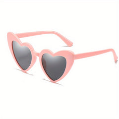 Y2K Heart Sunglasses Women Men UV400