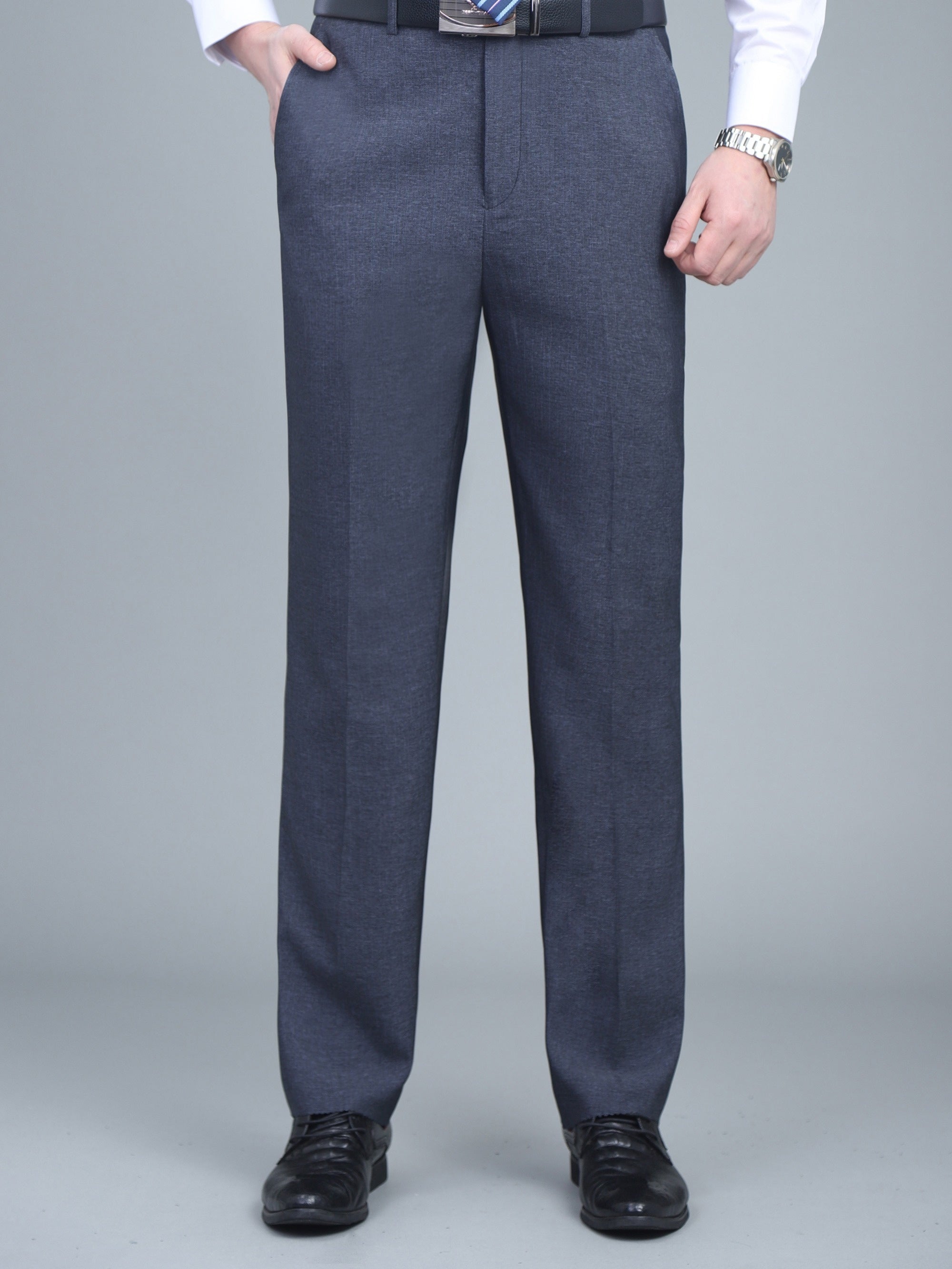 Men's Solid Dress Pants Spring Fall Business