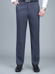 Men's Solid Dress Pants Spring Fall Business
