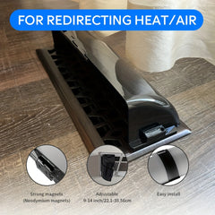 Adjustable Magnetic Air Vent Deflector - Set of 3