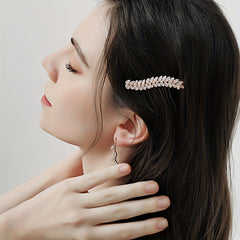 Zircon Leaf Hair Clip Side Clip Head Jewelry for Women Girls