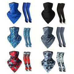 Face Protection Sunscreen Mask Outdoor Sports Riding Ice Silk Sleeves