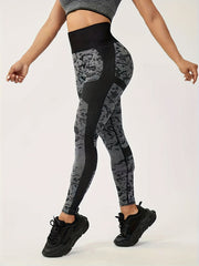 High Stretch Seamless Yoga Pants Slim Fit Seamless Yoga Leggings