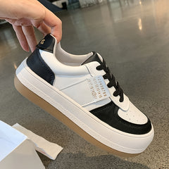 Women's Thick Sole Lace-up Casual Sneakers