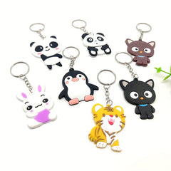 Cute 3D Animal Keychain for Backpacks Purses Keys