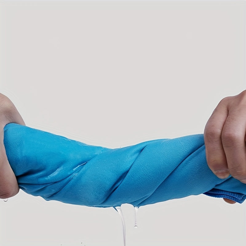 Solid Microfiber Fitness Towel - Quick-drying Sweat-absorbing