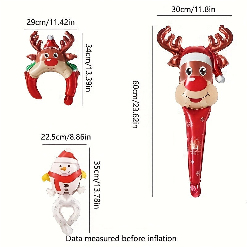 Christmas Stick Balloons Hairpins Headbands Headdresses Party Decoration Props