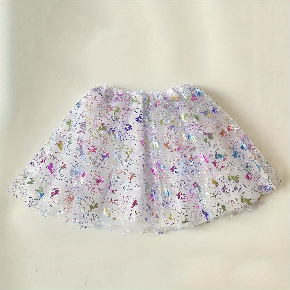 Girls' Rainbow Unicorn Headband & Skirt Set