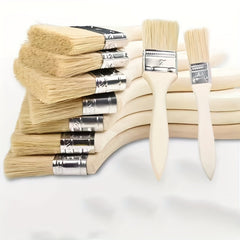 5pcs Wooden Handle Paint Brush Cleaning Sweeping Gray Hair Brush