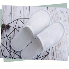 Disposable Spa Slippers, Non-Slip, Pack of 5 Pairs
