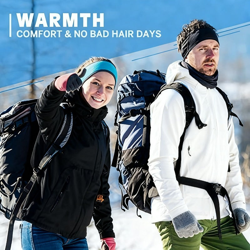 Winter Fleece Ear Muffs High Elasticity Headband Men Women Warm Outings Sports