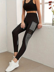 Clock Lip Lifting High Elastic Fitness Sports Pants