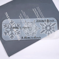 Winter Snowflake Resin Casting Mold Christmas Pendants