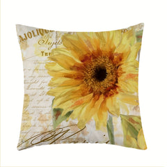 Sunflower Throw Cushion Cover - Home Decor Room Bedroom Living Room