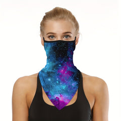 Summer Scarf Mask Bandana Ear Loops Ice Neck Gaiter Balaclava Dust UV