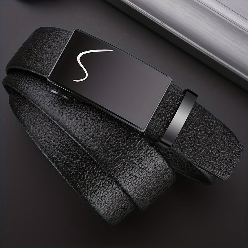 Men's PU Leather Business Belt - Formal Dress Pants - Gift for Father