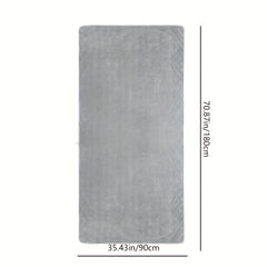 Gray Microfiber Bath Towel 180x89cm
