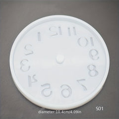 Clock Resin Mold Roman & Arabic Numerals Hanging Silicone Mold for Epoxy DIY