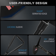 Portable Folding Shovel Small Survival Shovel For Outdoor Camping