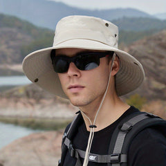 Outdoor Mountaineering Sunshade Hat for Summer with Large Brim