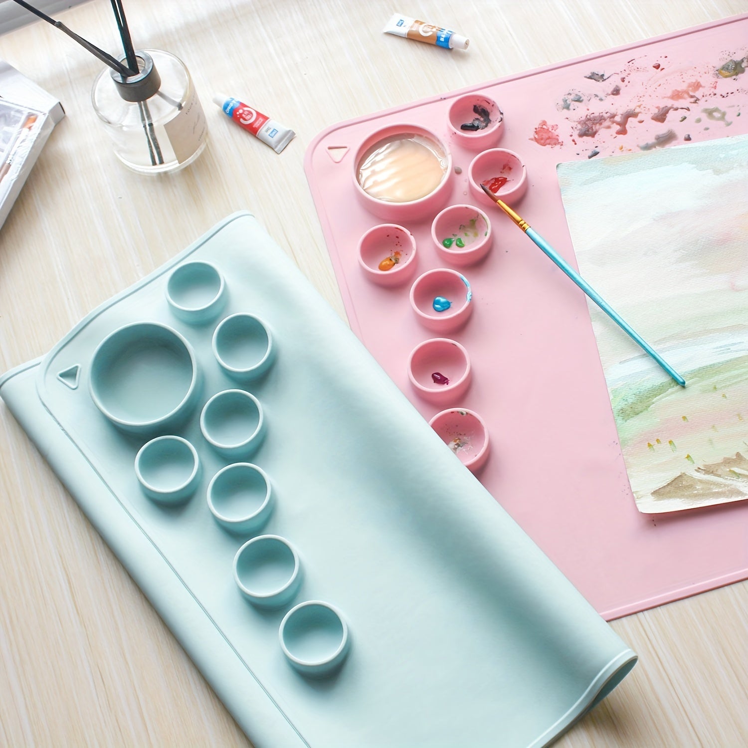 Nonstick Silicone Craft Mat 58x40cm for Painting Clay Resin Casting