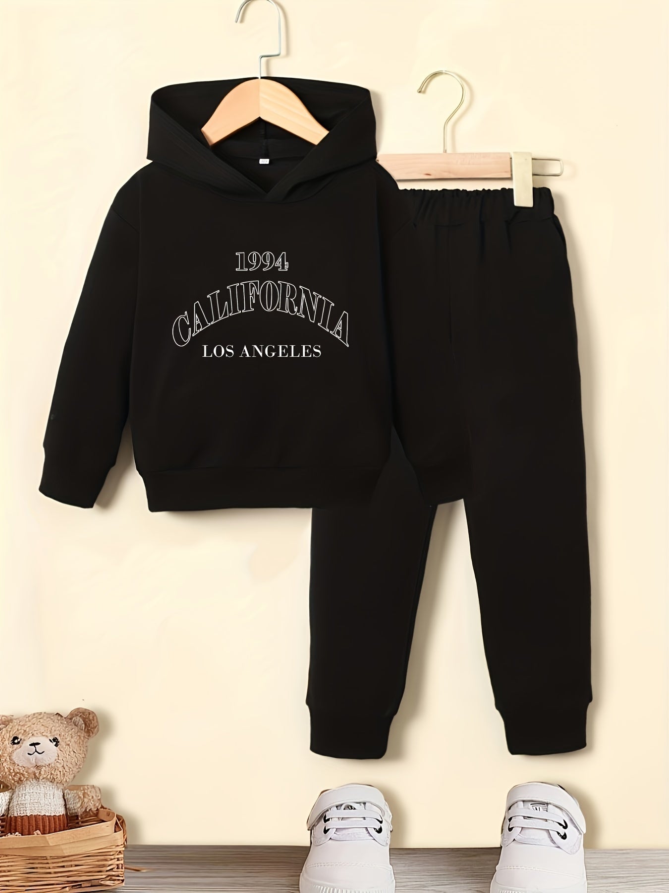 CALIFORNIA Boy's 2pcs Hoodie & Sweatpants Set Spring Fall Winter
