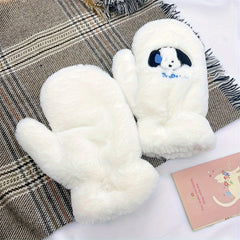 Autumn & Winter Sweaty Puppy Plush Gloves Warm Thick Gloves