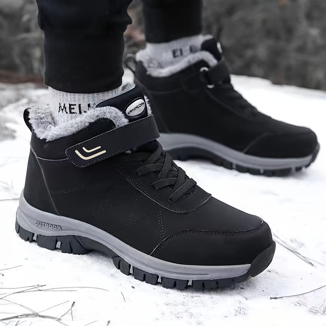 Women's Warm Snow Boots Outdoor Hiking Shoes