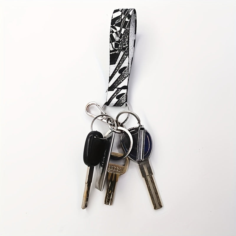 Colorful Keychain with Metal Buckle Carabiner Pendant for Keys Backpacks