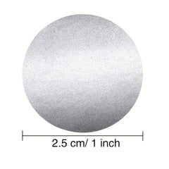 300pcs Gray Silvery Scratch Stickers Roll Shape Adhesive Labels