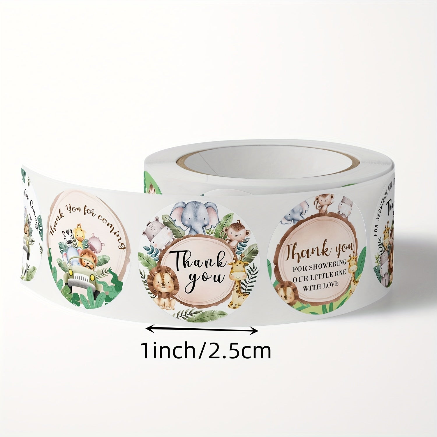 500pcs Children's Cartoon Stickers Holiday Decoration Thank You Adhesive Label