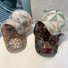 Sequin Y2K Baseball Cap Hip Hop Couple Sports Hat