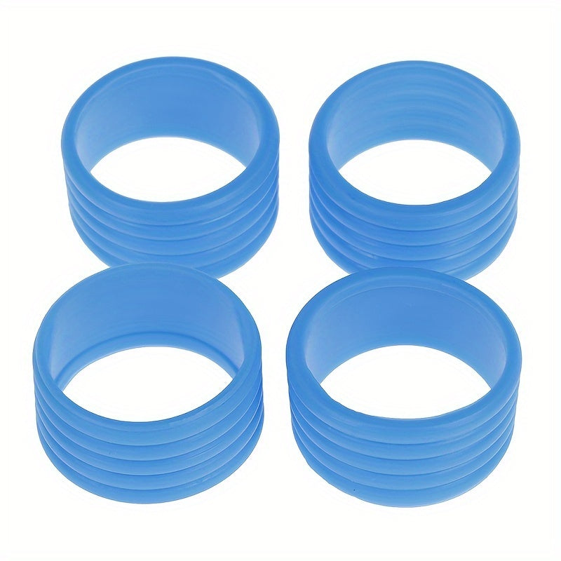 4pcs Silicone Tennis Racket Sealing Rubber Ring Sweat-absorbing Fixed Rubber