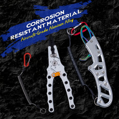 Multifunctional Fishing Pliers & Lip Gripper Aluminum Tools