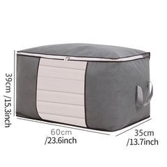 Large Capacity Quilt Clothes Organizer Non Woven Lightweight Storage Bag