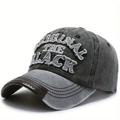Embroidered Baseball Cap Washed Distressed Outdoor Sun Hat