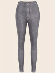 Denim Print Skinny Leggings