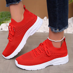 Women's Lightweight Mesh Breathable Running Shoes Comfortable Non slip Sport