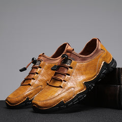 Men's Microfiber PU Leather Slip On Casual Shoes