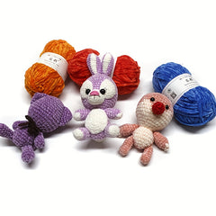 3pcs Velvet Chenille Yarn for DIY Knitting & Crocheting Sweater