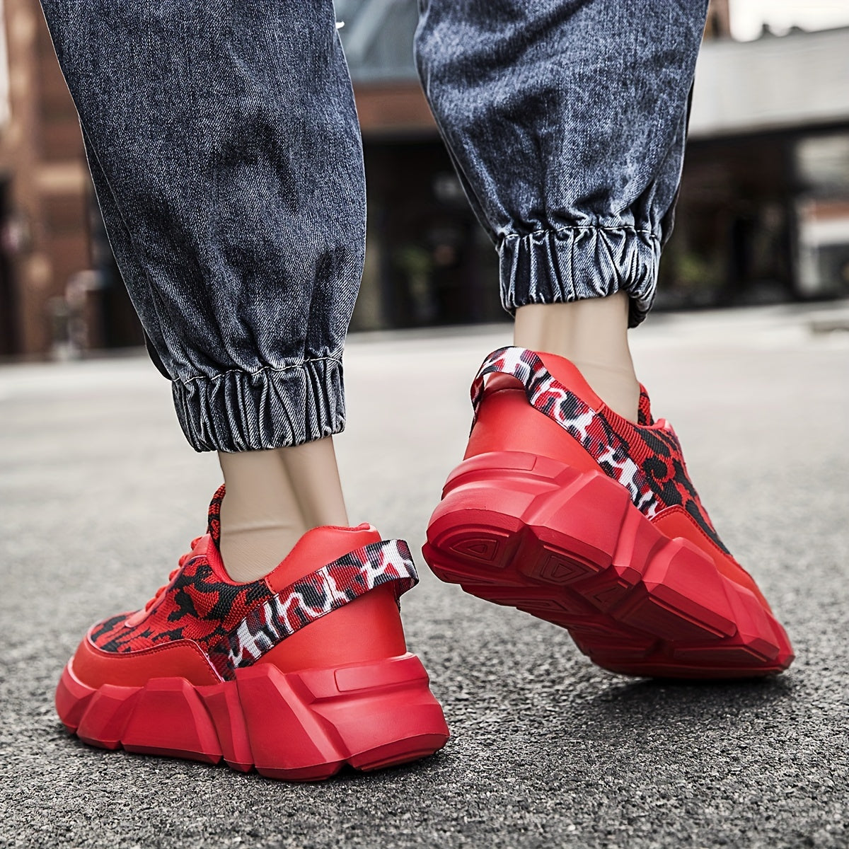 Men's Camo Lightweight Sneakers Non Slip Spring Summer Shoes